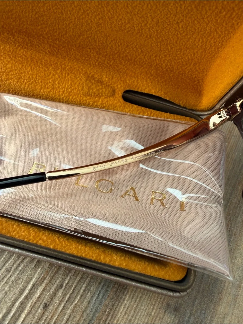 Bvlgari Bvlgari Gold/Grey Gradient 6110 Cat-eye Sunglasses
